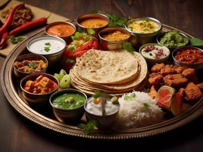 Freshness and heat in a savory taco bowl with guacamole generated by artificial intelligence